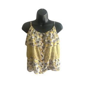 Y2K Womens Apostrophe Petite Blouse S‎ Tiered Cottagecore Boho Feminine Romantic